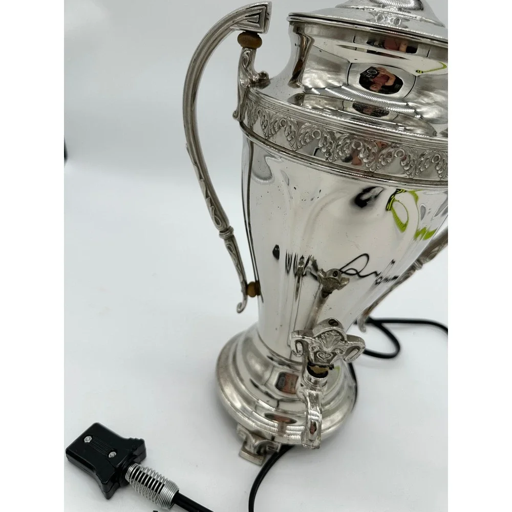 Vintage Westinghouse Electric Coffee Percolator Urn Silver Victorian Style